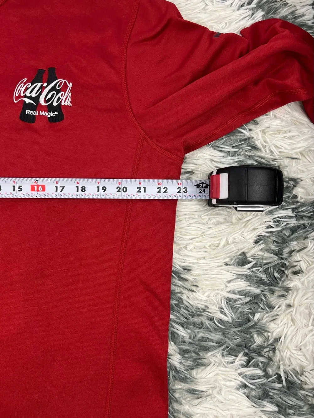 The North Face Men’s Coca Cola Logo Real Magic 1/4 Zip Sweatshirt Long Sleeve L